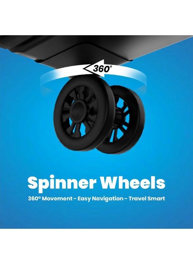 AMERICAN TOURISTER Bricklane Suitcase, Check-In Size 80 cm / 30 inch, 4 Spinner Wheels, Hard Top, Polycarbonate, Jet Black|Lightweight|Scratch & Impact Resistance|TSA Lock|Inner Mesh Zippered Pocket - 3 Years International Warranty - Image 3